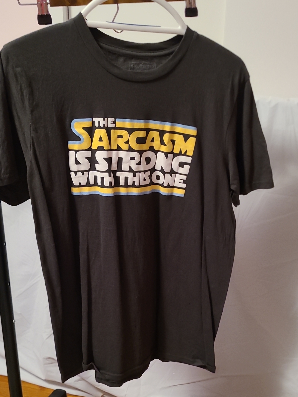 Sarcasm Is Strong With This One Men's Black Graphic T-Shirt